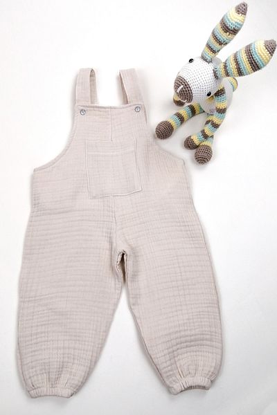 la mure baby 100% Cotton 4 Layer Muslin Baby / Kids Jumpsuit Oeko-tex Certified