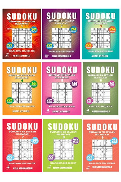 Olimpos Yayınları Sudoku 9'lu Set Dünyanın En Sevilen Bulmacası Serisi (1-2-3...