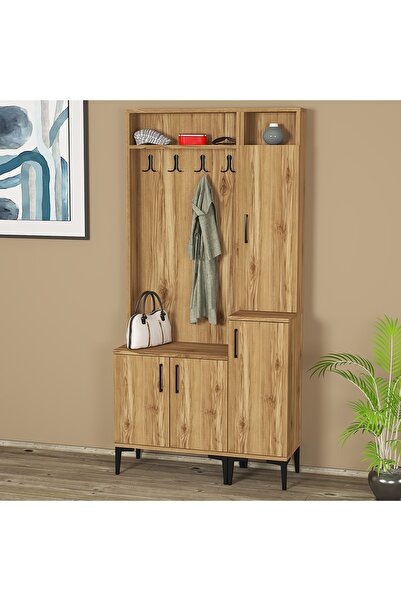 Kalender Dekor Rose-1-2 Portmanto Vestiyer Ayakkabılık