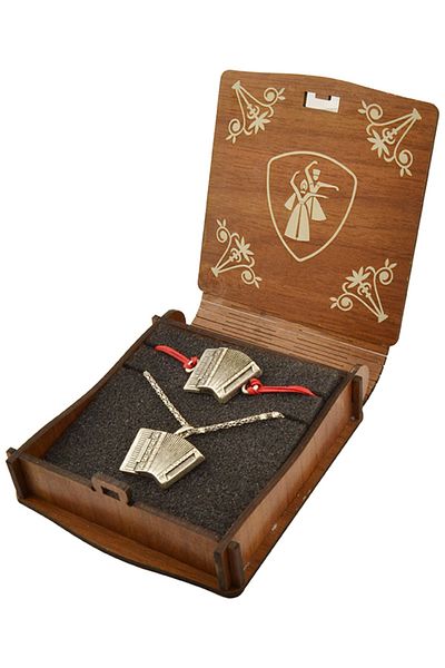 anahtarlıksepeti Accordion Relief Necklace Bracelet Set