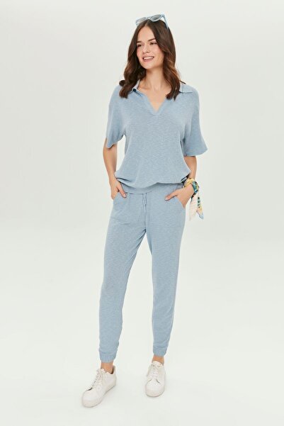 JOIN US Základní pletené kalhoty Jogger s detailem kapes