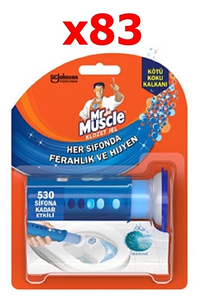 Mr. Muscle Klozet Jel Blok Tuvalet Temizleyici Marine 36g 83 Adet 530 Sifona ...