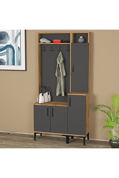 Kalender Dekor Rose-1-2 Portmanto Vestiyer Ayakkabılık