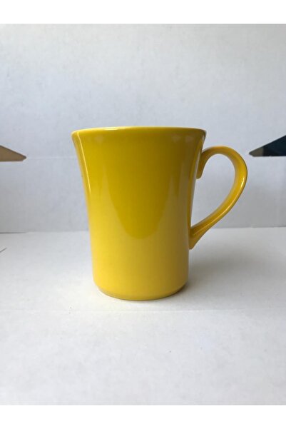 Kütahya Porselen Porselen Elif Mug Bardak Sarı