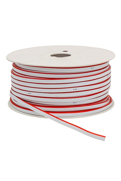 repplam 2 Metre 12 Volt Neon Led Kırmızı 12v Neon Şerit Led Yüksek Işık Silik...