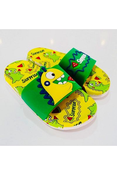 Pandalina Children's Slippers, Anti-Slip Children's Slippers, Sea Pool Slippers, Dinosaur Figured Slippers