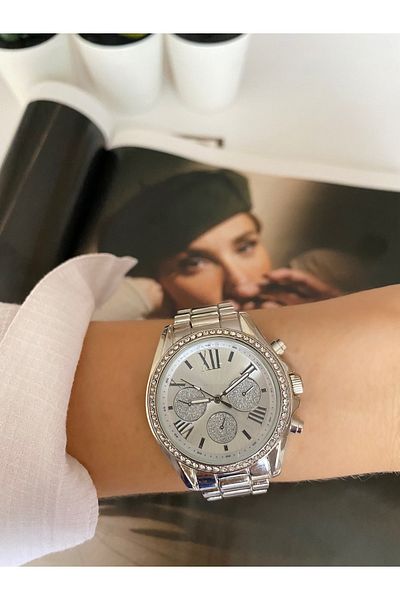 Spectrum Stoned Women's Wristwatch with Metal Cord
