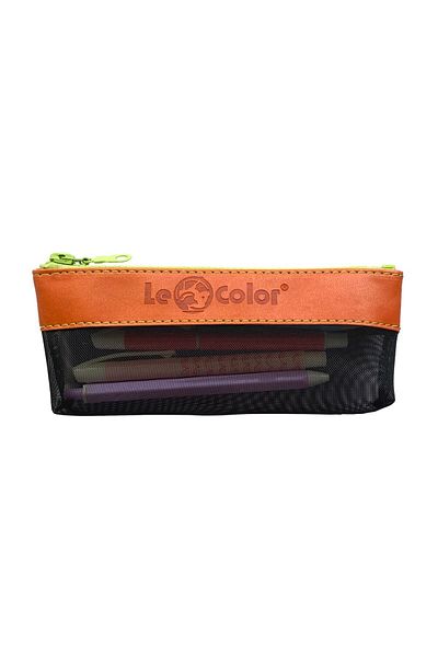 Le Color Semi Transparent Pencil Case Orange
