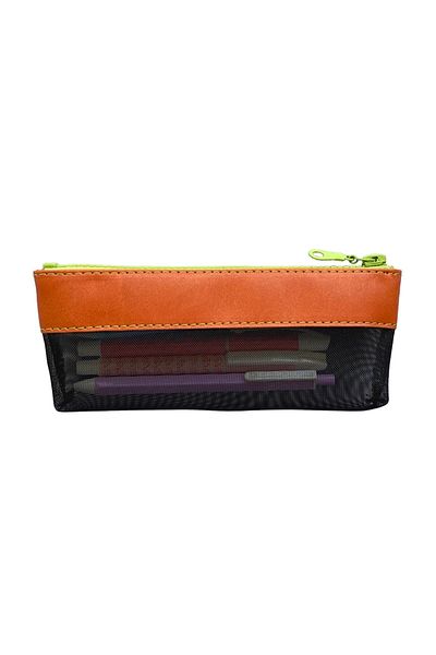 Le Color Semi Transparent Pencil Case Orange