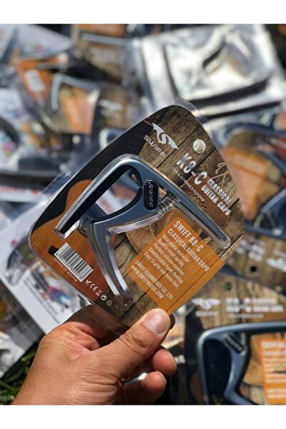 Swiff K8-c Profesyonel Gri Renk Gitar Ve Saz Kelepçesi