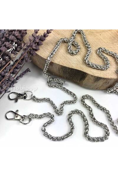 Generic Brand 120 Cm Silver Colored Twist Bag Chain