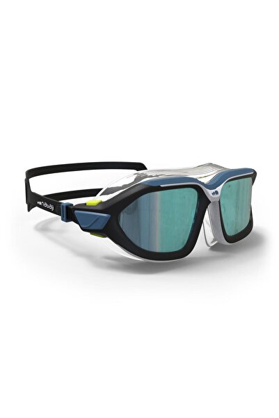 Decathlon - قناع السباحة أكتيف L أبيض وأسود