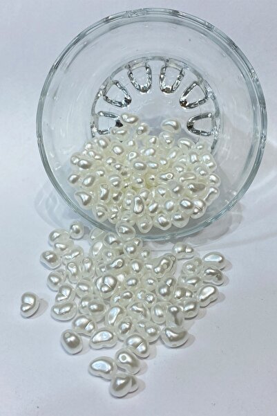 Limelia Λευκό Σχηματισμένο Πλαστικό Πέρλα σε Σχήμα Τραπεζοειδούς Κορδονιού 50...