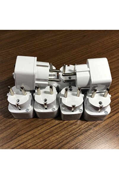 Kelepir Fırsatlar Topraklı Üniversal Dönüştürücü Elektrik Piriz Ucu Amerikan Ingiliz Fiş Dönüştürücü Başlık 10 Adet