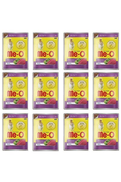 me-o Meo Pouch Adult Ton Balıklı Jöleli Yetişkin Kedi Konservesi 80 Gr X 12 Adet
