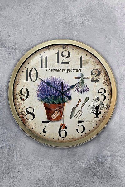 Kasva Concept هدية ساعة حائط معدنية مزخرفة مقاس 40 سم