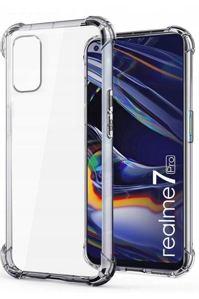 Genel Markalar Newface Realme 7 Pro Uyumlu Kılıf Olex Tpu Silikon - Şeffaf