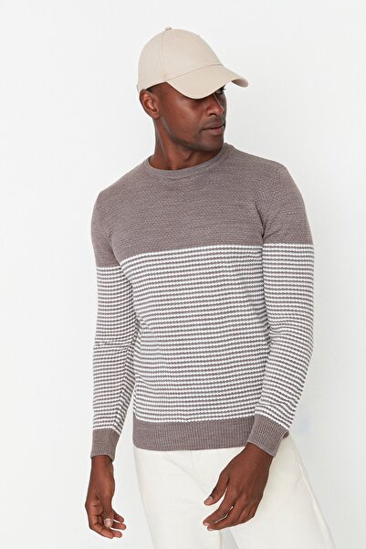 Trendyol Collection Sweater - Beige - Regular fit