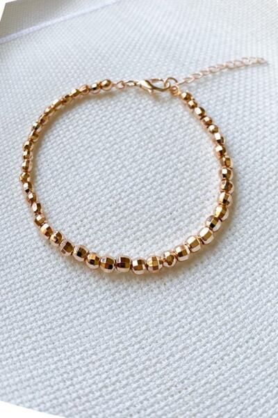 DEMOKAN Kadın Özel Kaplama Disco Dorika Işıltısı Kararmaz Ayarlanabilir Kadın Bileklik