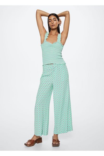 MANGO Woman Drapiertes Crop Top