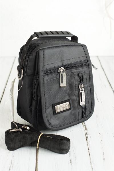İMAKS Multi-Compartment Small Size Black Waterproof Bag with Hand and Shoulder Strap 3450