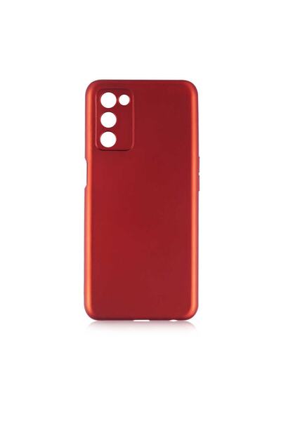 OPPO A55 Uyumlu (soft Tasarım) Yumuşak Silikon Kılıf Kırmızı