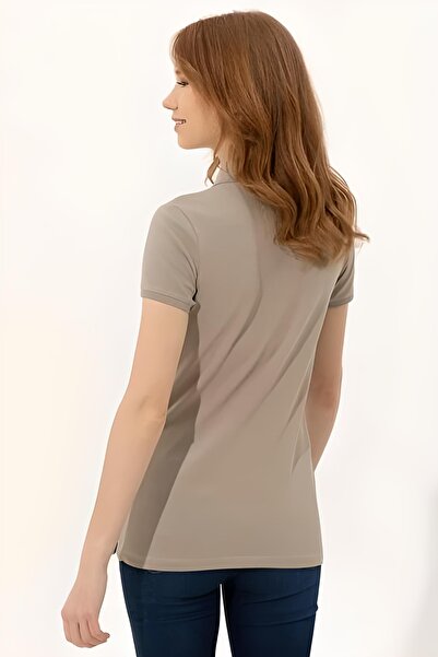 U.S. Polo Assn. Χακί γυναικείο μπλουζάκι