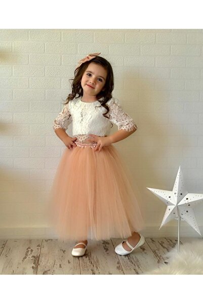 Alisa Can Kids Store Devojčin Čipka detaljan Skraćeni kroj i set suknje