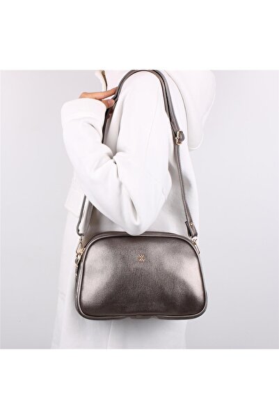 Bagacar 1228 Kursun Prirodna koža Ženski krst Torba za rame