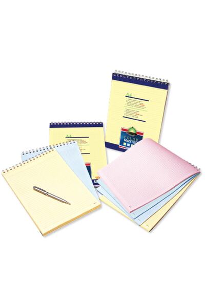 Gıpta Memo Pad Color Master Spiral Colored Striped 100 Sheets A5