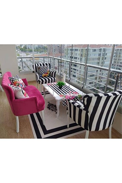 Kayser Home Çay Seti Koltuk Takımı Oturma Grubu Balkon Ofis Bahçe Mobilyası N...