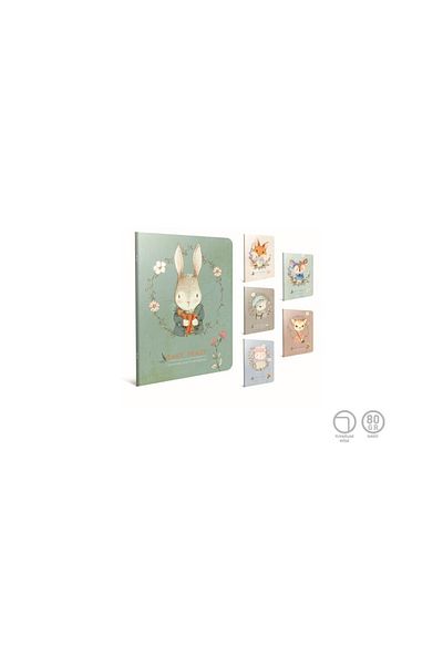 Gıpta Easy Notes Wire Stitched Cardboard Cover Notebook A4 60 Sheets Lined (Pack of 6) 4749