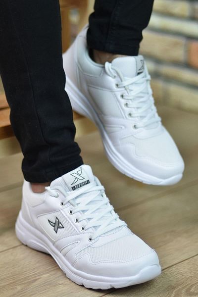 ALTUNTAŞ Pantofi unisex confortabili, ușori, sport zilnic, pentru mers pe jos - alb