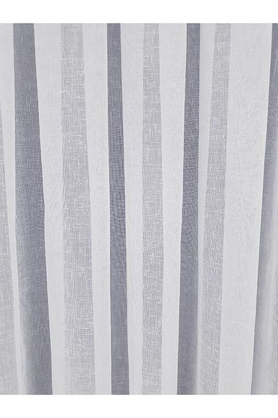 BBB Natural Foldet Linen Tulle Curtain White 1 E 2.5 Pleated Et3015