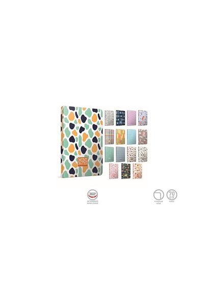 Gıpta Mini Notes Rope Stitched Flexi Hard Cover Notepad A7 (mini Size) 80 Sheets Lined (Pack of 32) 568