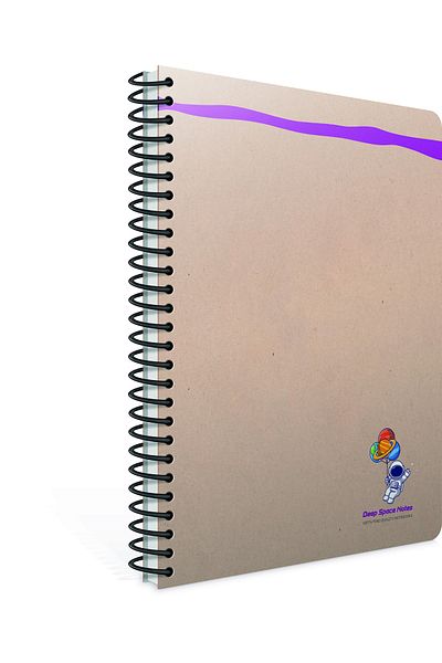 Gıpta Deepspace Notes Spiral Hard Cover Notepad 16x16cm 100 Sheets Lined (Pack of 3) 6044