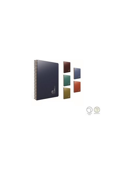 Gıpta Platinum Spiral Plastic Cover Notebook A4 120 Sheets Lined (Pack of 3) 5690