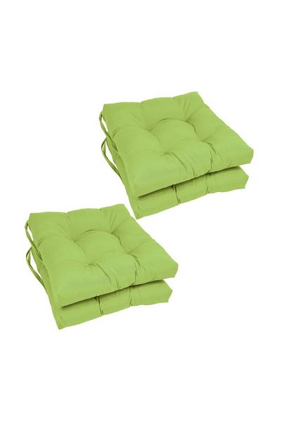 KAJJU TEXTİLE & DESİGN 4-Piece Combination Green Pofidic Square Chair Cushion 40X40 cm