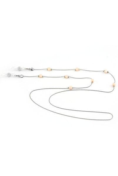 BVER حزام النظارة بسلسلة إيطالية مطلية بحجر صغير لؤلؤي موديل 057