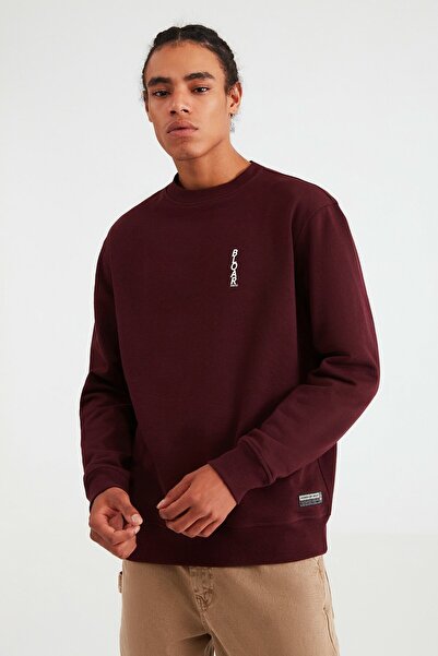 GRIMELANGE Burgundy Men Sweatshirts Styles, Prices - Trendyol