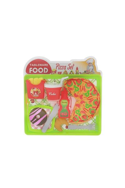 Uçar Oyuncak Tableware Food Pizza Set with Tray