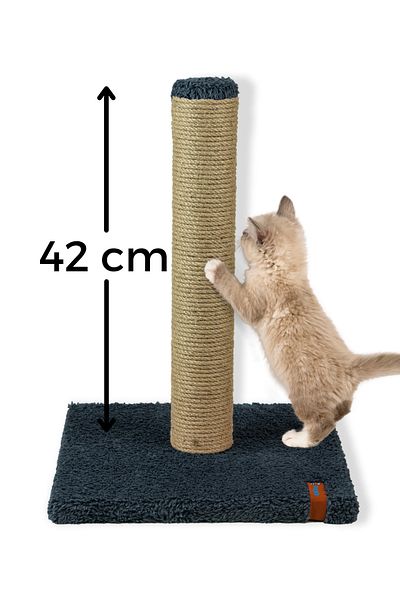 PUGALO Scratching Economical Scratching Board 42 Cm Plush Scratching Board Anthracite