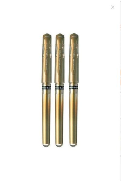 Unibal Uni-ball Um-153 Signo Broad Imza Kalemi Altın Sarı Renk 3'lü Paket