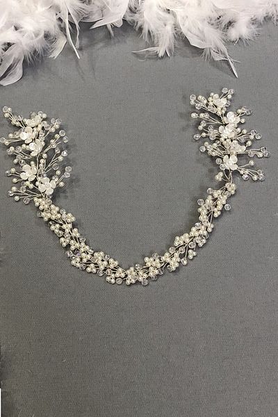 Hobigram إكسسوار شعر نسائي مزدوج الجوانب على شكل سهم لؤلؤي إكسسوار شعر للعروس – إكسسوارات شعر أخرى