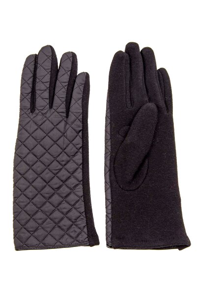 Bay Şapkacı Saten Kapitone Eldiven 6300