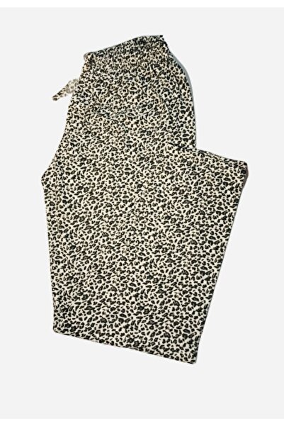 Leopar Desenli Pijama Altı