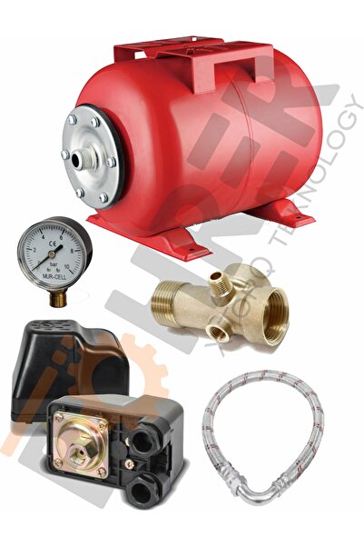 BÖHRER Crw24-i 24 Lt Full Set Yatay Hidrofor Genleşme Tankı - Manometre Durug...