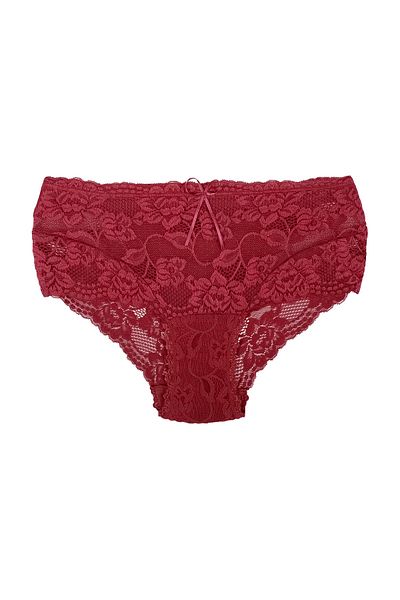 Zena Burgundy Lace Women's Panties