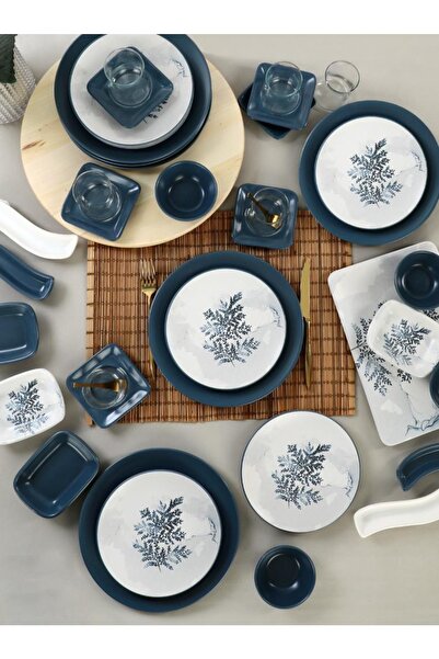 Keramika Takım Kahvaltı Blue Magıc 36 Parça 6 Kişilik