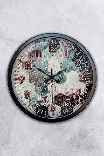 Kasva Concept ساعة حائط فاف ساعة حائط معدنية سوداء فاف 40 سم